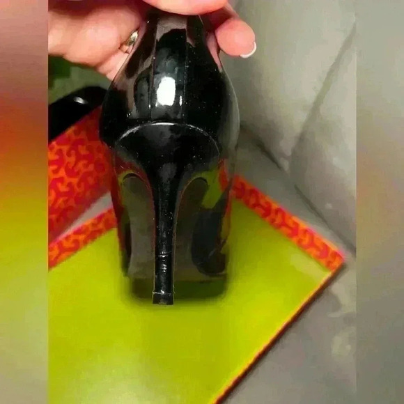 Tory Burch Pumps “Leah” Mid-Heel Women’s Size 8 - Picture 9 of 11